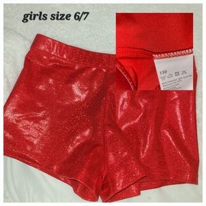 Cheer or Dance Red Shorts